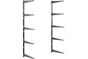 DELTA CYCLE & HOME Delta Étagère de rangement robuste – Support mural pour garage, abri de jardin, sous-sol – Bras réglables pour outils, équipement, équipement – Solide et durable, capacité de 362,9 kg – Facile à