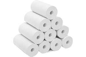 CCYLEZ 10 Rullar Termiskt Tryckpapper för Snabbkamera Fotopapper, 57x25mm Damp Proof High Clarity Levande Färger med 10 Rulla