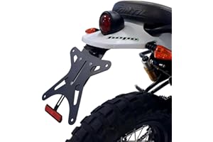 Soporte de matrícula corto deportivo para Fantic Caballero 125-250-500 2018-2023 con catadióptrico | SEPTAR