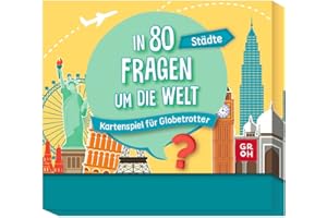 In 80 Fragen um die Welt - Städte: Kartenspiel für Globetrotter: Quizspiel mit 80 Karten | Geschenk für Weltenbummler und gegen Fernweh