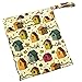 Cloth Diaper Set, Pack of 6 Cloth Diapers, 6 Bamboo Charcoal Inserts and WetDry Bag, All in One Baby Shower Gift (Garden Party)