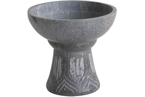 Bitto Räucherkelch Räuchergefäß Surat Softstone, grau, Kelch, H: 12 cm, Ø 12,5 cm