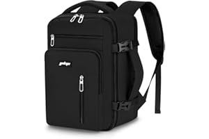 YOKGO Zaino Ryanair 40x20x25,Bagaglio a Mano 40x20x25 Ryanair, Zaino da Viaggio Aereo Piccolo Valigia Zaini Zainetto Uomo Donna 20L Borsa Porta PC 15,6” Laptop per Lavoro Casual Antifurto Nero