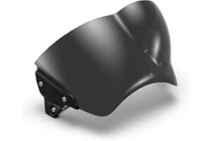 ROYAL ENFIELD AGC Bulle de Fusil Shotgun 650 pour Motocyclette, Verre trempé fumé, Avant