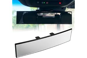 ds. distinctive style Rétroviseur intérieur convexe panoramique universel à clip avec grand angle 12 pouces