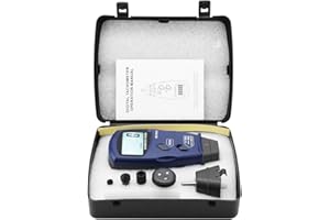 Estink Contagiri Digitale, SM6236E Contagiri Professionale 2,5-99999RPM Tachimetro Digitale Contagiri Digitale a 5 Cifre 18mm con Display LCD Retroilluminazione