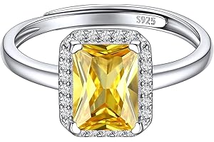 ChicSilver Anello Donna Argento 925 Pietra Portafortuna 12 Mesi, Anello Regolabile Silver Donna Confezione Regalo