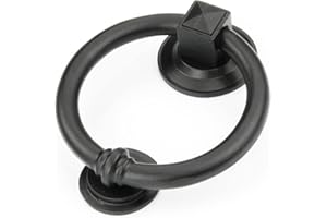 UNDERGROUND PARTS Jones & Grey - Hampton Front Door Knocker Ring Satin Black