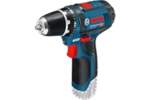 Bosch Professional 0601868101 GSR 12V-15-LI Trapano Avvitatore, Senza Batteria e Caricabatterie, Nero, Blu, Rosso, 12 V