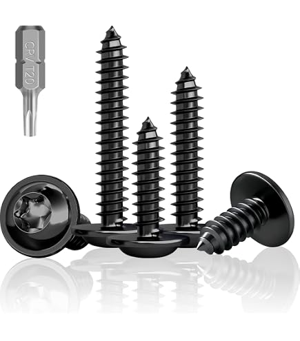 HOLZ TECHNIC Structural Wood Screws 4.5mm (200-Piece Pack) - Gold Finish, For Timber Construction