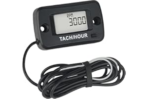 NINE-RONG Jayron JR-HM019R contaore digitale LCD impermeabile Tachimetro misuratore di manutenzione per motori a benzina, paramotori, motoseghe, generatori, falciatrici, modellini di imbarcazioni