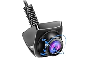 OBEST Camara Marcha Atrás de Coche 1080P Visión Nocturna, AHD/CVBS Cámara Respaldo de Visión Trasera/Lateral Metal, Rotar 360°, Gran Angular 170°, para Automóvil/Caravana/Camiones/Furgoneta 12V-24V