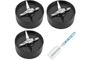 AUMUA 3 Stk Ersatz Entsafter Klingen für Magic Bullet Mixer, Ersatzklinge mit Dichtungen Zubehör für Magic Bullet 1001 Blender Standmixer
