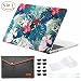 Produktbild miger MacBook Pro 33 cm Case 2017 & 2016, Hard Shell Schutzhülle für A1706/A1708 mehrfarbig Palm leaves/Red Flowers 13 Inches(Model A1706/A1708)