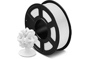 SUNLU ASA Filament 1,75 mm, odporny na promieniowanie UV/deszcz/ciepło filament do drukarek 3D, wytrzymały filament 3D, szpula 0,9 kg (ASA Biały)