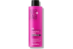 NIP+FAB Nip + Fab Salicylic Acid Fix Tonic Extreme 2% | Tonik do Twarzy z Kwasem Salicylowym | Kwas Hialuronowy | Pantenol | Kwas BHA | Tonik Nawilżający | Działanie Przeciwtrądzikowe | 190 ml