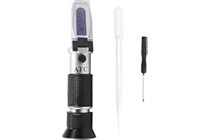 Cucioki Refractometer for automotive antifreeze tester antifreeze water battery wiping washing 503ATC Refractometer