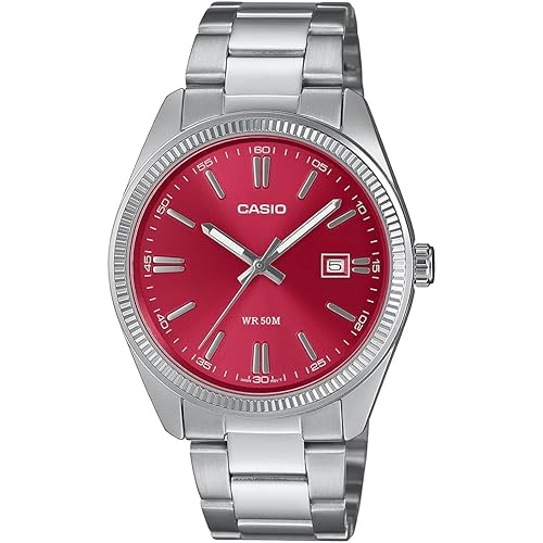 Casio Enticer Men MTP-1302PD-4AVEF Analog Red Dial Men (A2367)