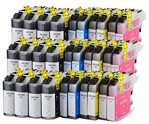 30 Druckerpatronen kompatibel für Brother LC-123 LC123 LC-127 LC-125 XL mit Chip - 2