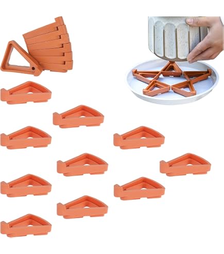 Terracotta Kübelfuß – Handgearbeitet, Massiv, 8x5x4,5 Cm, Für Blumentopf & Deko