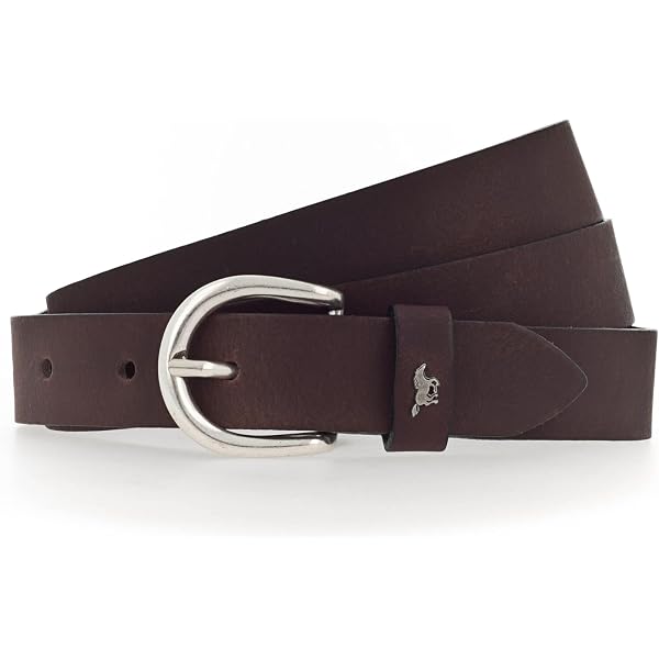 MUSTANG Damengürtel Schmal, 2,5 Cm Breit, Aus Leder – Schwarz, Weite W100 (95–107,5 Cm), Mit Dornschließe, Schlichtes Design