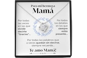 SOFIA FERRER Dia De La Madre Regalos Originales, Colgante Plata 925, Regalo Dia De La Madre, Collar De Plata De Ley, Ideas De Regalo Para Mamá, Regalos de Cumpleaños Mamá