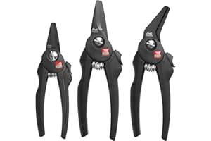 BESSEY COMBI-SET-A, Aktionsset mit 3 Combi-Scheren, Mehrzweck-Universalschere aus Edelstahl, Haushaltsschere, Allesschneider, Multifunktionsschere, Gewicht