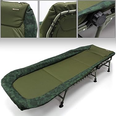 Carp Fishing Bed Sleeping Bag Ngt Leg Bedchair Trakker RLX Flat