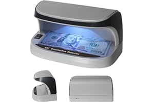 PENYUY Note Checker - Counterfeit Money Detector UV LED Light Counterfeit Money Detector, Portable Fake Prop Notes Checker Fluorescent Mark Tracer for All Supermarkets/Hotels/Restaurants/Home