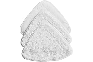 LUTAKU Almohadillas de repuesto de microfibra para mopa de vapor compatibles con Vileda 100 repuestos de fregona en caliente (blanco)