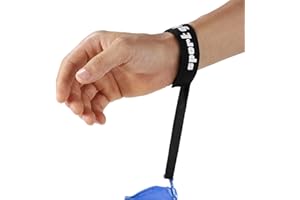 lasuroa 2pcs Elastic Ski & Snowboard Glove Wrist Straps, Sport Glove Safety Band Adjustable Ski Glove Leash for Women Men Hanging Gloves Mountaineer Outdoor Activities (Black)