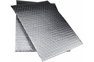 ZAURBA Isolant Thermique Bulles Double Face Isolation, Rouleau Auto-adhesif Aluminium, Kit D'isolation De Porte De Garage, Isolant Métallisé Multicouches, Facile à Poser Et à Découper (Size : 1x2m)