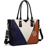 Sac à Main Femme NICOLE & DORIS – Fourre-Tout Élégant Croco PU Marron, Bandoulière Amovible, Multipoches, Style Chic Et Capacité XXL