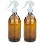 Sprühflasche Glas 500 ml – Nachfüllbare Zerstäuber Braunglas-Flaschen Für Reinigungsmittel, Desinfektionsmittel…
