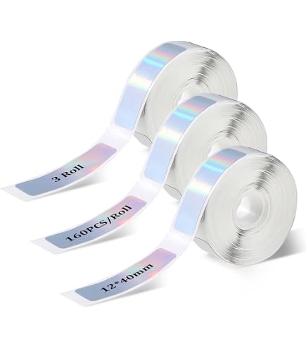 D30 Adhesive Color Label Paper Colorful Thermal Sticker Label Printable ...