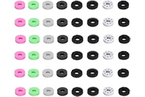 Ruimou 48 Pcs Aim Assist Target Motion Control Sponge Rings,Game Handle Buffer Precision Rings,Compatible with PS4/PS5,Xbox Series X/S,Switch Pro Controller,8 Different Strengths