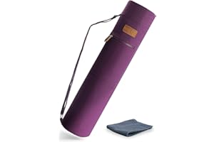 ALLEN & MATE Borsa per tappetino da yoga e marsupio per donne e uomini con asciugamano per il viso - Tasche portaoggetti multifunzione portatili in tela borse per yoga