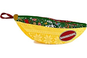 Bananagrams - Juego de letras y velocidad para invierno, juego de letras divertidas para el invierno, juego de cartas a partir de 7 años, juego de cartas para 1 a 8 jugadores, juego de letras 91102