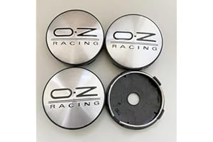 OBONG 4 Piezas Coche Tapas Centrales Tapa Central del Cubo Compatible con para OZ 60mm Tapacubos Tapas Embellecedoras Centro,L-60mm