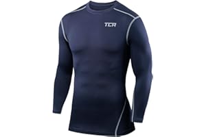 TCA Mens & Boys Pro Performance Compression Shirt Long Sleeve Top Compression Tops for Men Base Layers Men