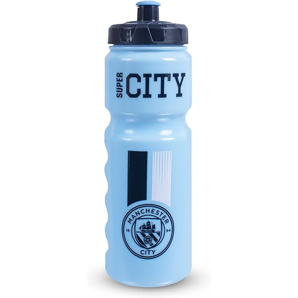Manchester City FC Foden Wasserflasche Aus Aluminium – 500ml, Mattblau, Mit Spieler-Design
