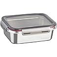 Celltone Fridge to Oven Microwave Safe Stainless Steel Reusable Food Storage Containers with Leak-Proof and Airtight Lids (Rectangle 1300 ML)