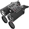 Thermal Imaging Binocular, 400x300 Handheld Digital Night Vision Telescope 35 mm Lens 16G TF Card, with Electronic Compass and APP-Video Recording 50HZ, 2.3X-9.2X for Hunting Bird Watching