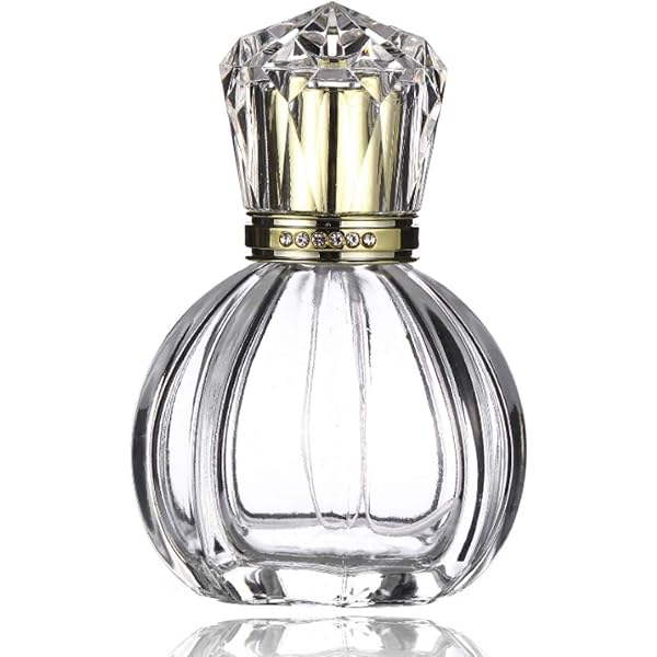 Kosmetex Parfümflakon Aus Kristallglas – 50ml, Leer, Rot, Für Parfum & Eau De Cologne