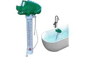 JIIMHTE Thermometre Piscine, Thermomètre Flottante Avec Ficelle, Thermomètre Spa Piscine, Thermomètre À Eau De Piscine Sans Fil-bouée Pour Piscine Intérieure Et Extérieure, Spa