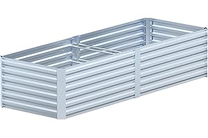 CQWLKEJ Raised Beds for Garden 1094L 1PCS, 8X2.6X1.9ft Planter Raised Beds Boxes Outdoor, Large Metal Raised Garden Beds for Vegetables, Flower(240X80X57CM)