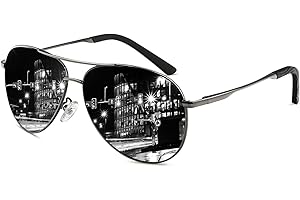 HENGOSEN Polarised Sunglasses Men Women Classic Unisex Sun glasses Metal Frame UV400 Protection for Fishing Driving Golf