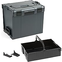 Bosch Sortimo L Boxx 238 | Tamaño 3 Antracita | Sistema de Transporte Herramientas | Herramientas Vacío Grande Plástico | Ideale Herramienta de Almacenamiento Caja
