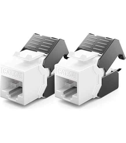 2 Prese RJ45 Femmina A 8 Pin Con Morsettiera | Connettore Ethernet Per Riparazione Rete - Foto 2
