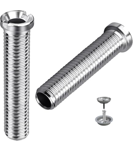 4 Pezzi Vite Cava Lavello 45 MM, Viti Tappo Lavandino Cucina in Acciaio Inox Viti del Cestello del Lavello Vite Cava per Scolapiatti con Valvola da 1.5 e 3.5